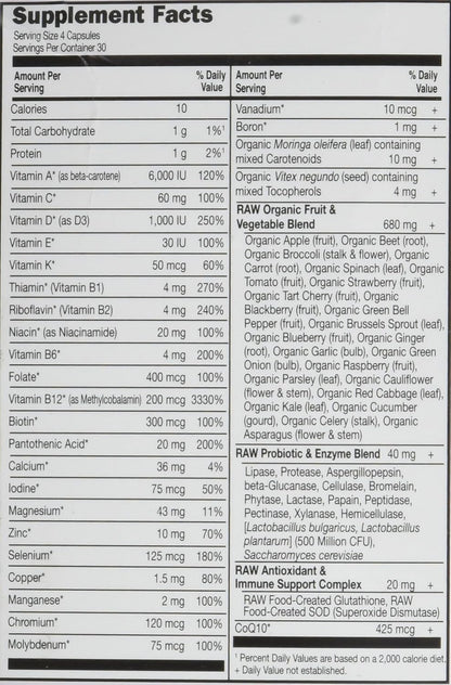 Garden of Life, Vitamin Code 50 Wiser Women's Multi, 120 Vegan Capsules
