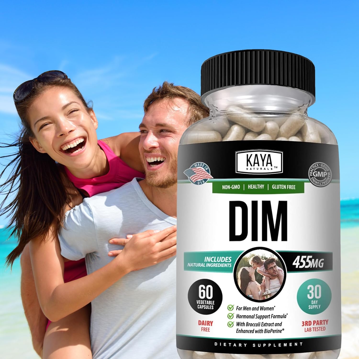 Kaya Naturals DIM Ultra | Hormonal Support Supplement with Broccoli Extract & BioPerine – 60 Vegetable Capsules - görsel 9