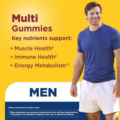 Nature Made Multi for Him Men's Multivitamin Gummies, 150 Count