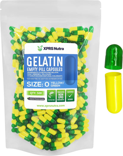 XPRS Nutra Size 0 Empty Gelatine Capsules - 500 Count