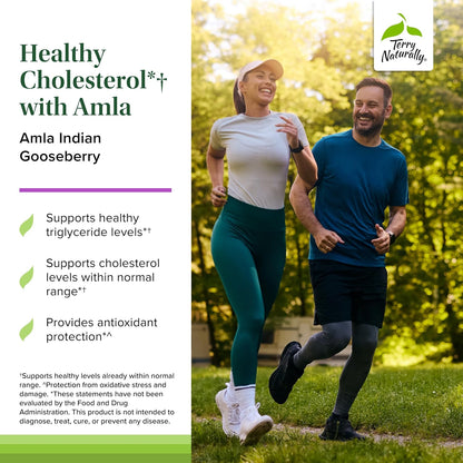Terry Naturally Healthy Cholesterol with Amla – Promotes Heart Health – 60 Capsules