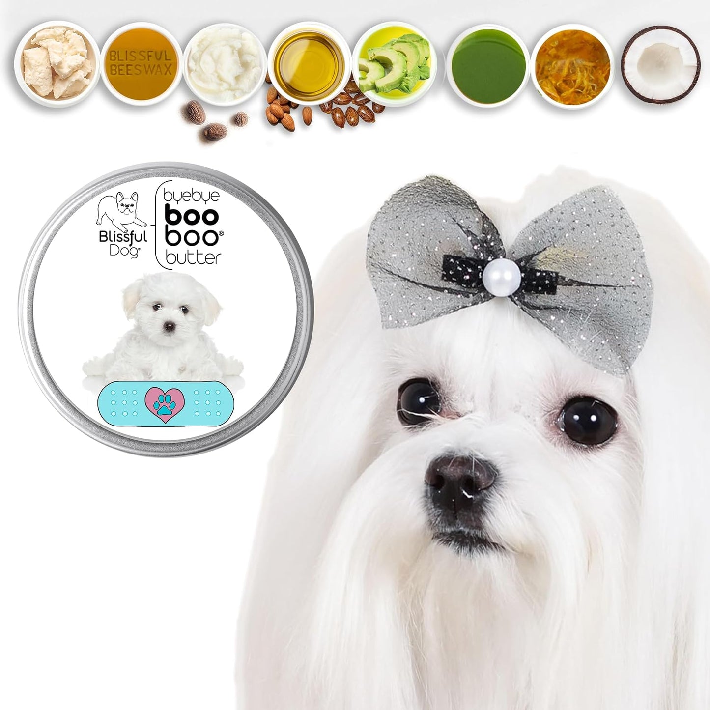 The Blissful Dog 227g Tin Maltese Booboo Butter - görsel 2