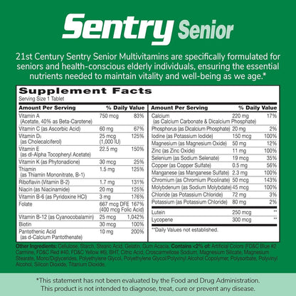 21st Century Sentry Senior 50+ Tablets 100 Tablets (Pack of 2)