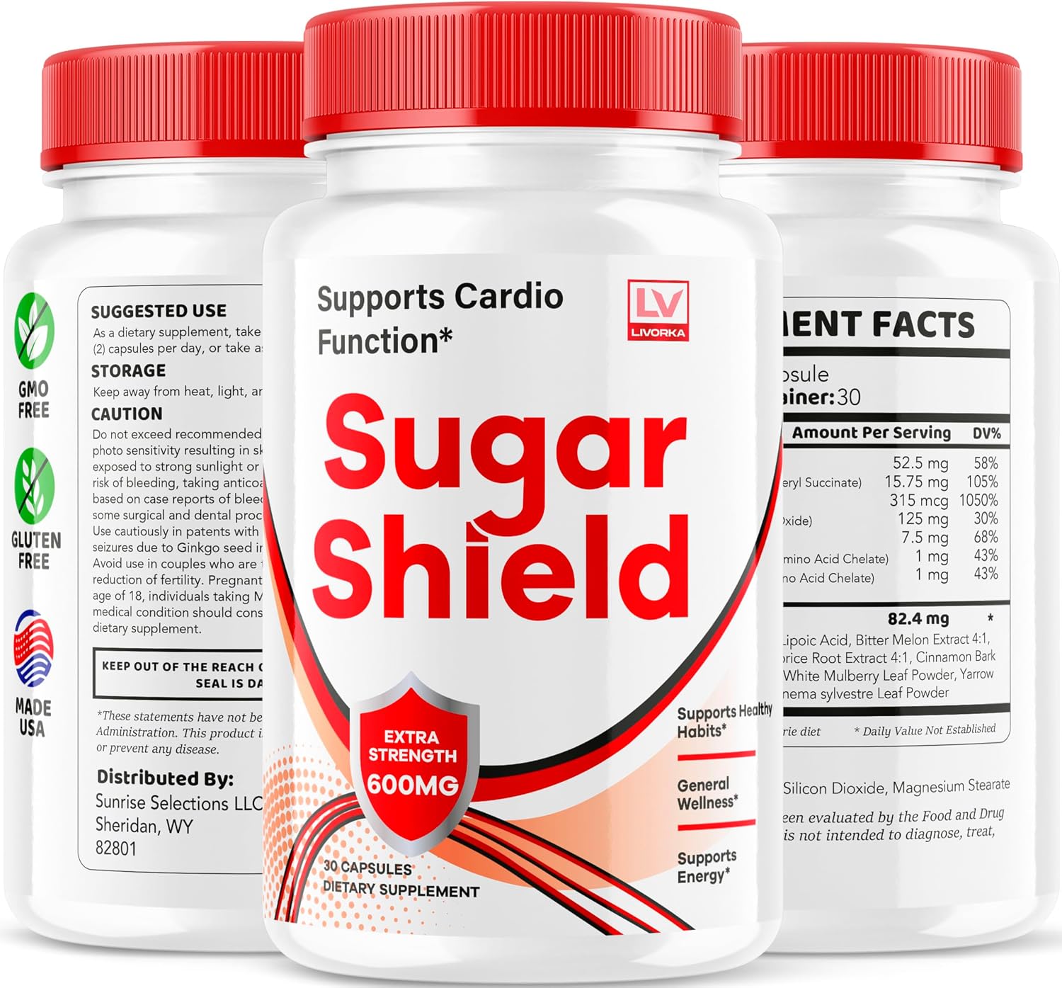 (2 Pack) Sugar Shield, Sugar Shield Blood Support, Sugar Shield Tablets, Sugar Shield Capsules, Sugar Shield Natural Formula, SugarShield, Sugar Shield Advanced Formula, Sugar Shield Reviews, 60 Capsules - görsel 7