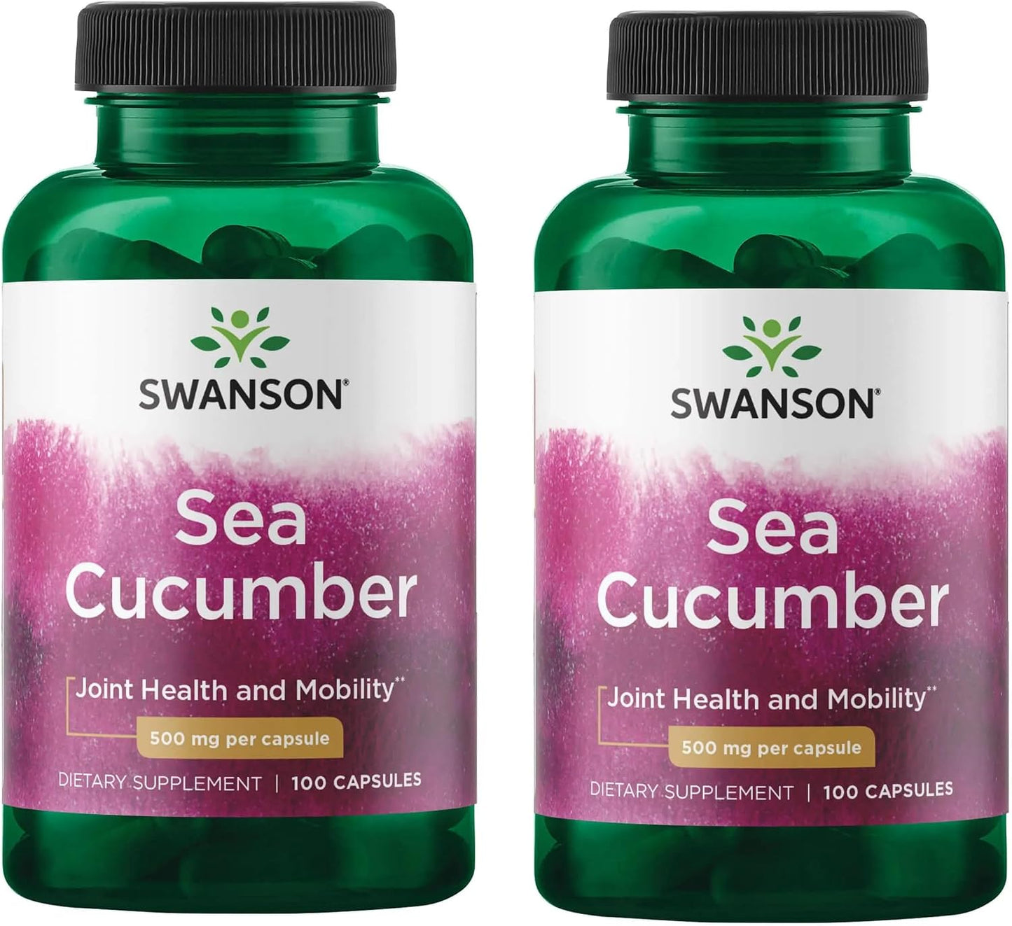 Swanson Sea Cucumber – Natural Joint Health Support – 500mg per Capsule (100 Capsules, 2 Pack) - görsel 1