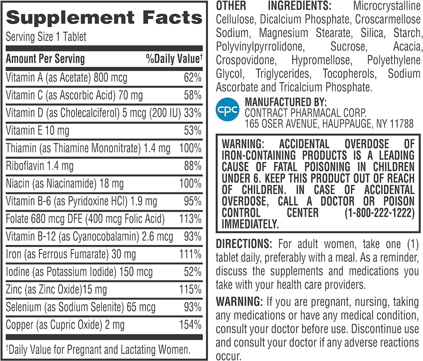 Earth's Splendor Prenatal Multivitamin - 180 Tablets (6-Month Supply) - görsel 4