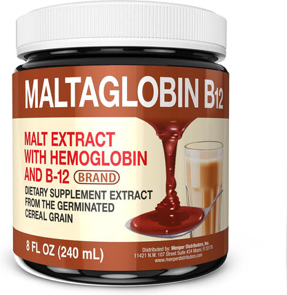 Maltaglobin Vitamin B12 Food Supplement – Haemoglobin Support, Liquid B12 for Energy, 240 ml