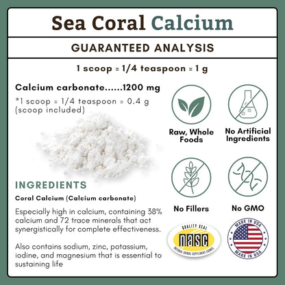 Wholistic Pet Organics Pure Powder Calcium – Form: Powder allows flexible dosing and easy mixing, while tablets – Image 7