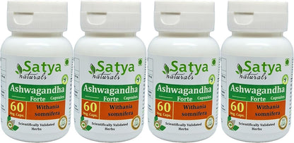 Ashwagandha Forte Capsules 500 mg – 60 Vegan Capsules (4-Pack)