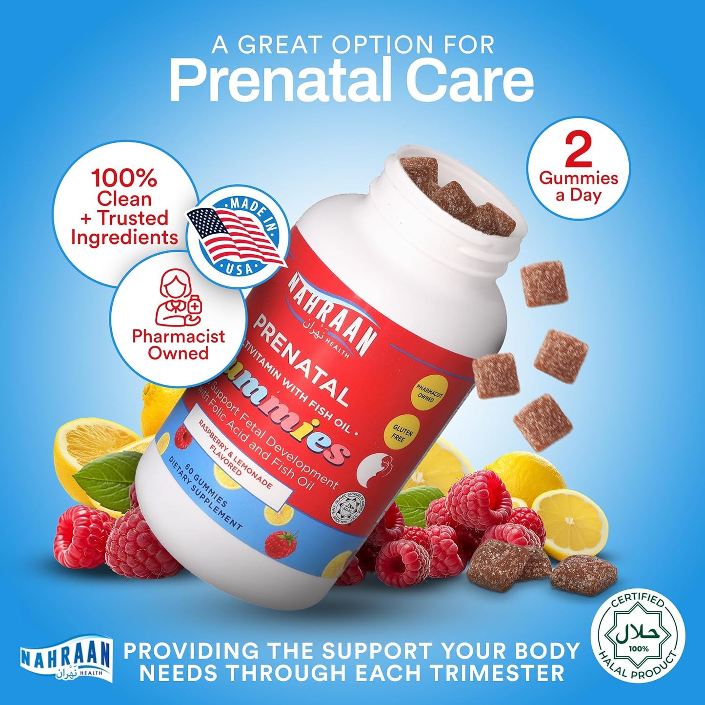 Halal Prenatal Gummies for Women with DHA and Folic Acid - görsel 5