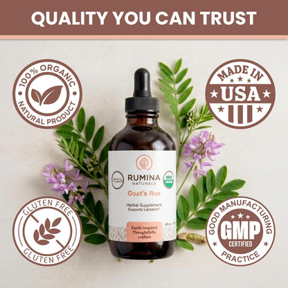 Rumina Naturals Certified Organic Goats Rue Lactation Supplement