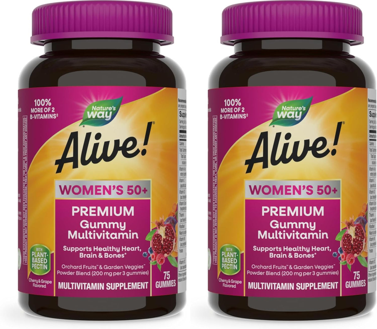 Nature's Way Alive! Women's 50+ Premium Gummy Multivitamin Supplement - görsel 8