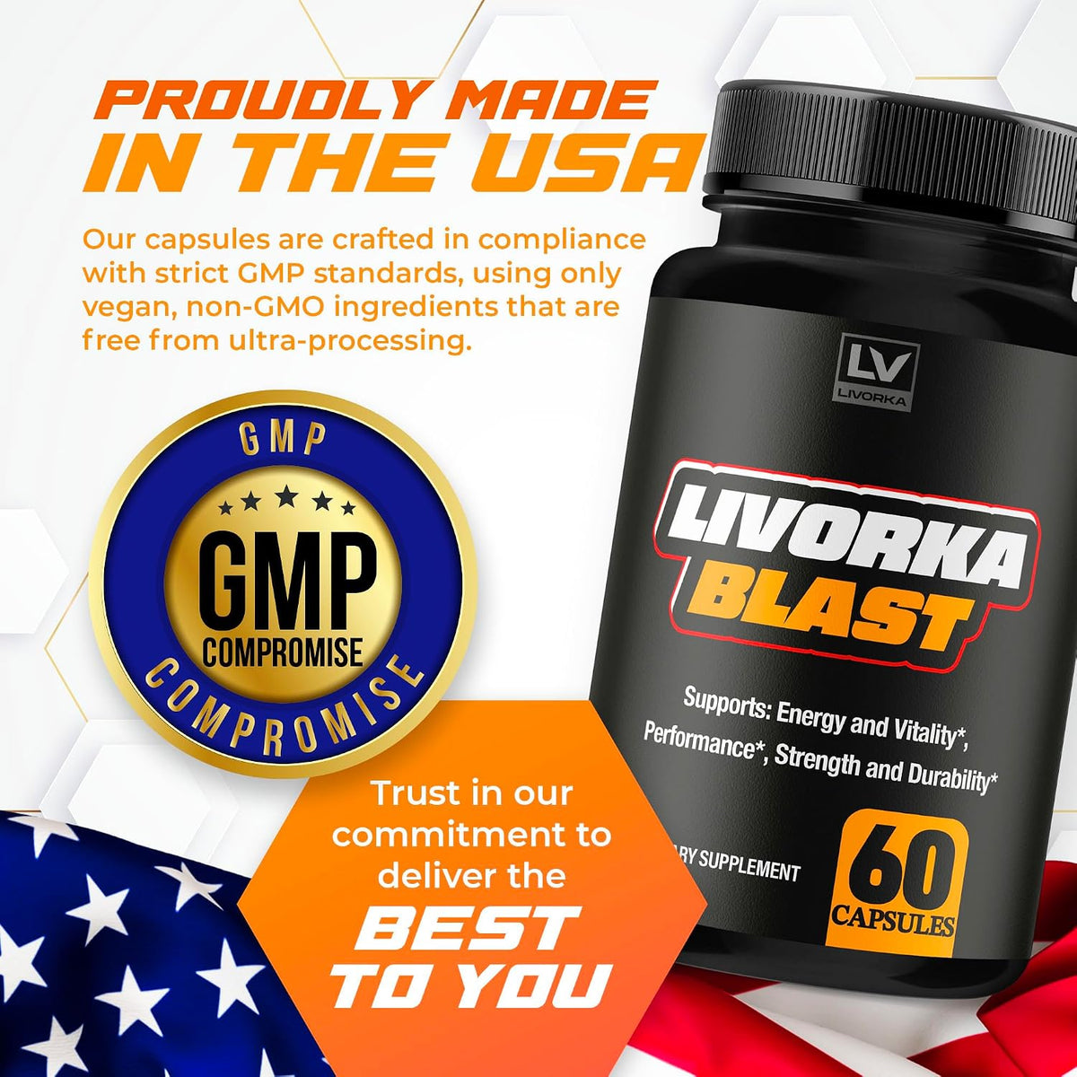 Blast Capsules Advanced Formula (3 Pack) – 180 Capsules, 3-Month Supply by LIVORKA - görsel 5
