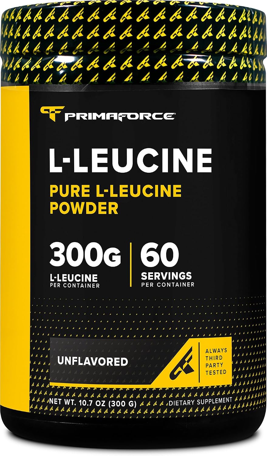Primaforce L-Leucine (300 g | 60 Servings) – Pure L-Leucine Powder, 5 g per Serving - görsel 1