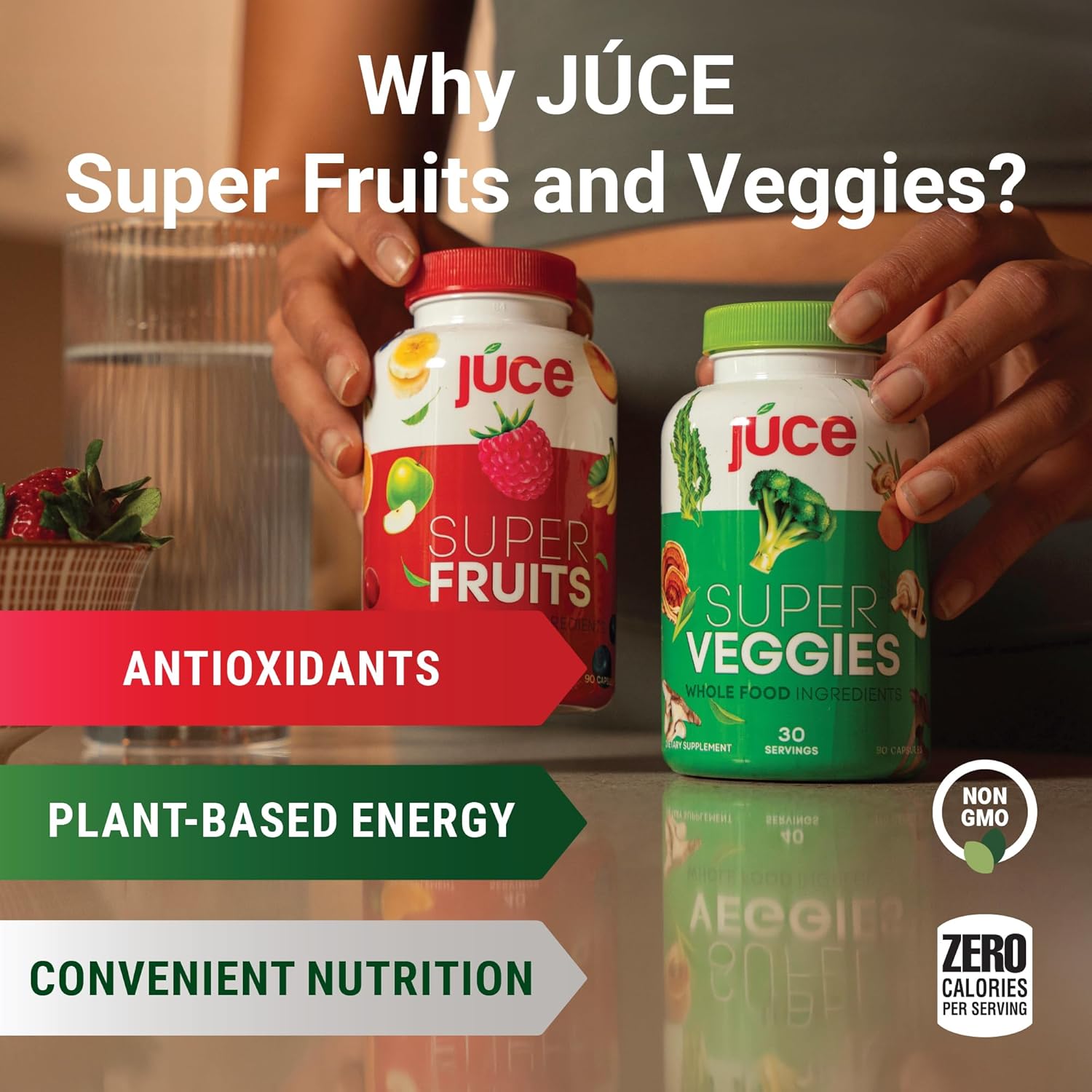 Juce Original Formula - Organic Super Fruit & Vegetables Supplement - 180 Capsules - görsel 2