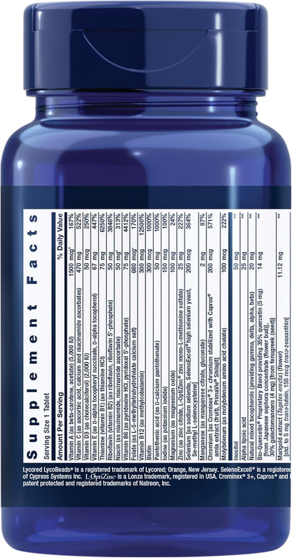 Life Extension One-Per-Day Multivitamin - Over 25 Vitamins, Minerals & Plant Extracts - 60 Tablets