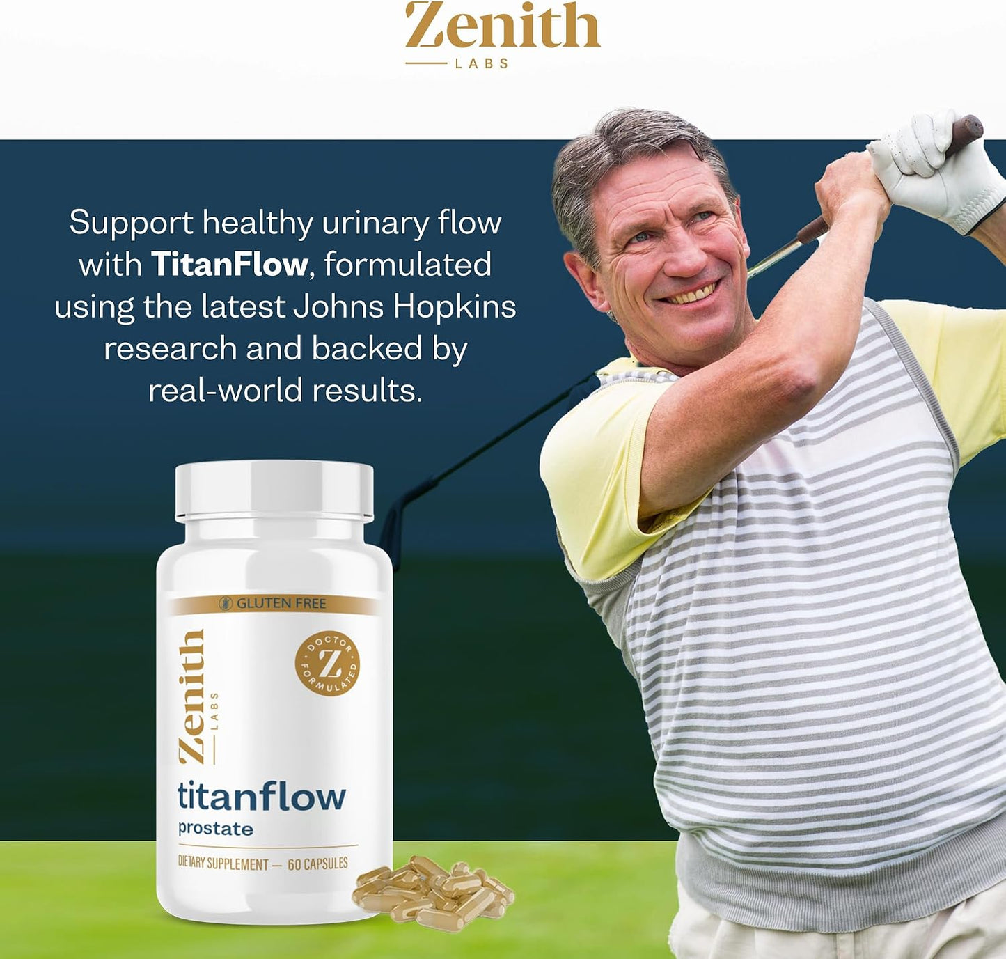 TitanFlow Prostate Supplement for Men with Pumpkin Seed Oil - Urinary & Prostate Health Support - görsel 6