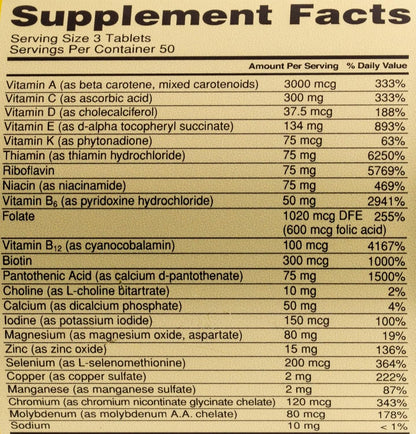 Optimum Nutrition Opti-Men Food Supplement, 150 Tablets