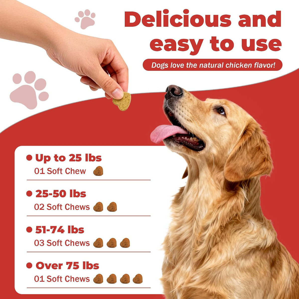 VivaElixir Dog Lumps and Bumps Supplement - Immune Support Chews with Turkey Tail Mushroom, Reishi, Shiitake, Maitake, Curcumin & CoQ10 - Veterinary Formulated - 150 Chews - görsel 5
