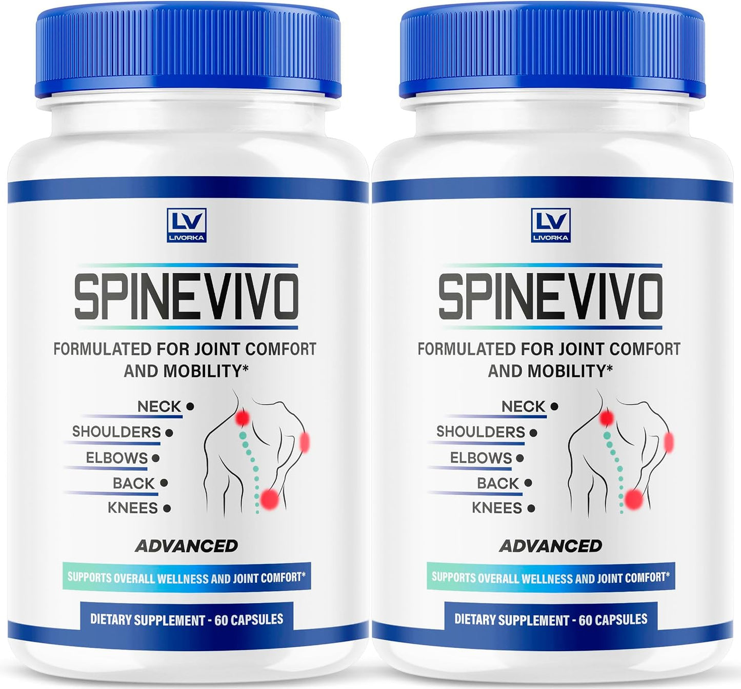 (2 Pack) Spine Vivo Plus Capsules – 120 Capsules for 2 Months - görsel 1