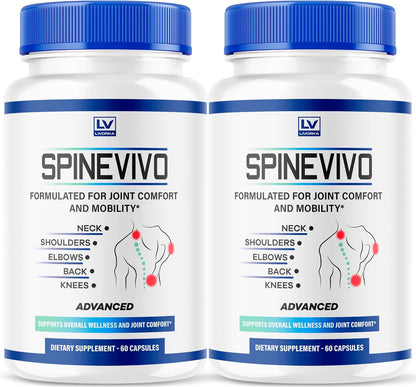 (2 Pack) Spine Vivo Plus Capsules – 120 Capsules for 2 Months