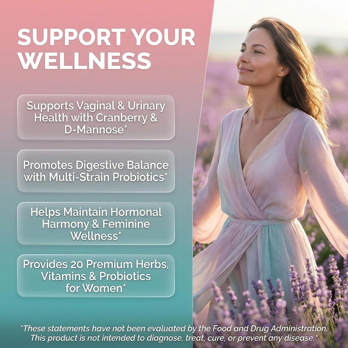 Clean Nutraceuticals ProbioBloom Probiotics for Women with D-Mannose & Cranberry - 60 Capsules - görsel 2