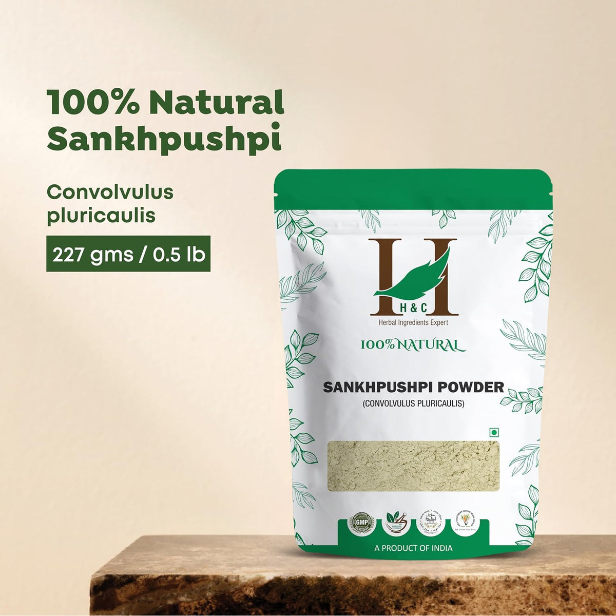 H&C Shankhpushpi Powder - Ayurvedic Supplement for Memory and Concentration (227g) - görsel 3
