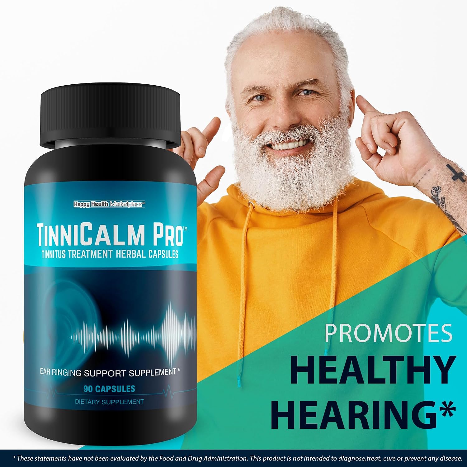 TinniCalm Pro - Natural Tinnitus Relief Herbal Capsules - görsel 5