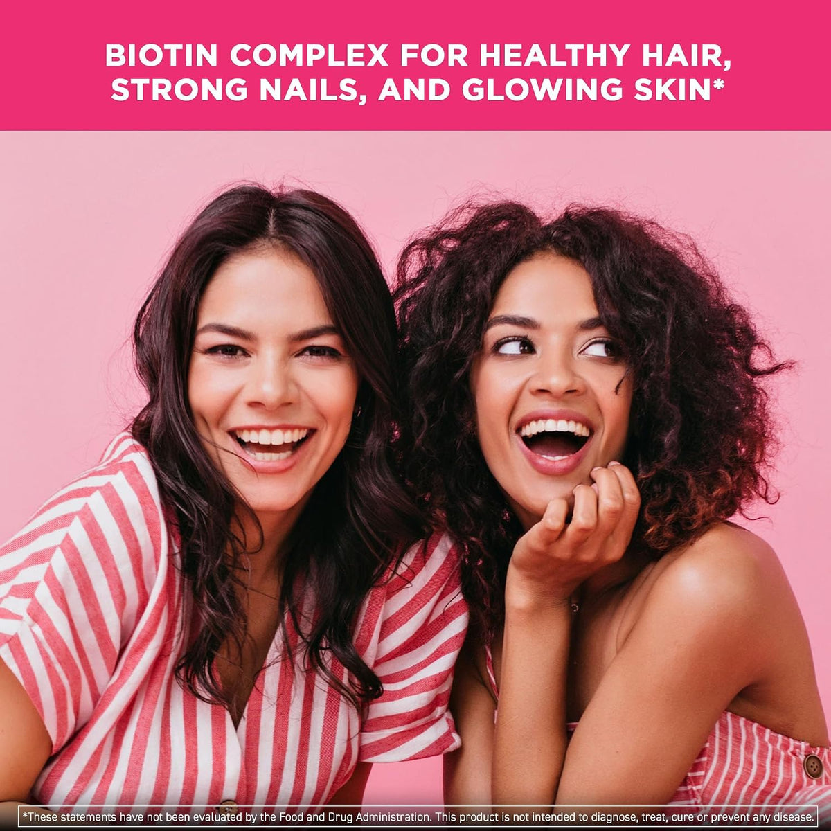 Vital Vitamins Biotin Complex Pills - with Hyaluronic Acid, MSM, Collagen, & Vitamin C - Supplement for Hair, Skin, & Nails - 60 Capsules - görsel 2