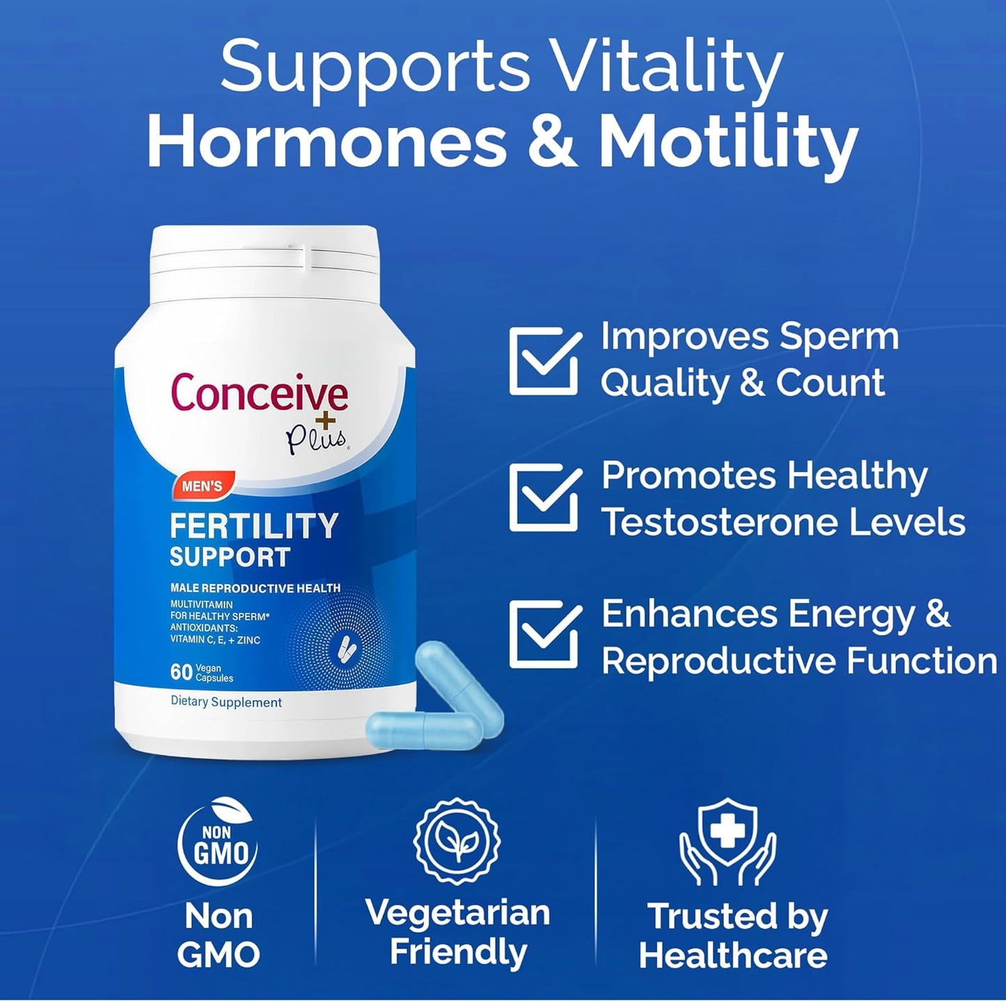 CONCEIVE PLUS Fertility Support for Men – 60 Capsules - görsel 5