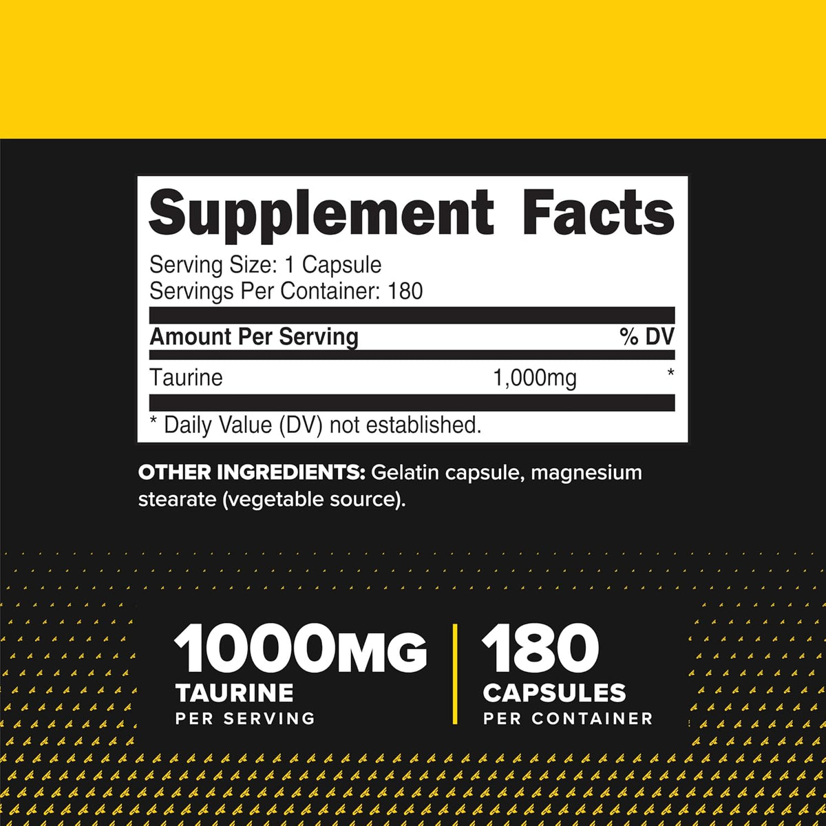 Primaforce Taurine 1000mg Capsules, 180 Capsules - görsel 2