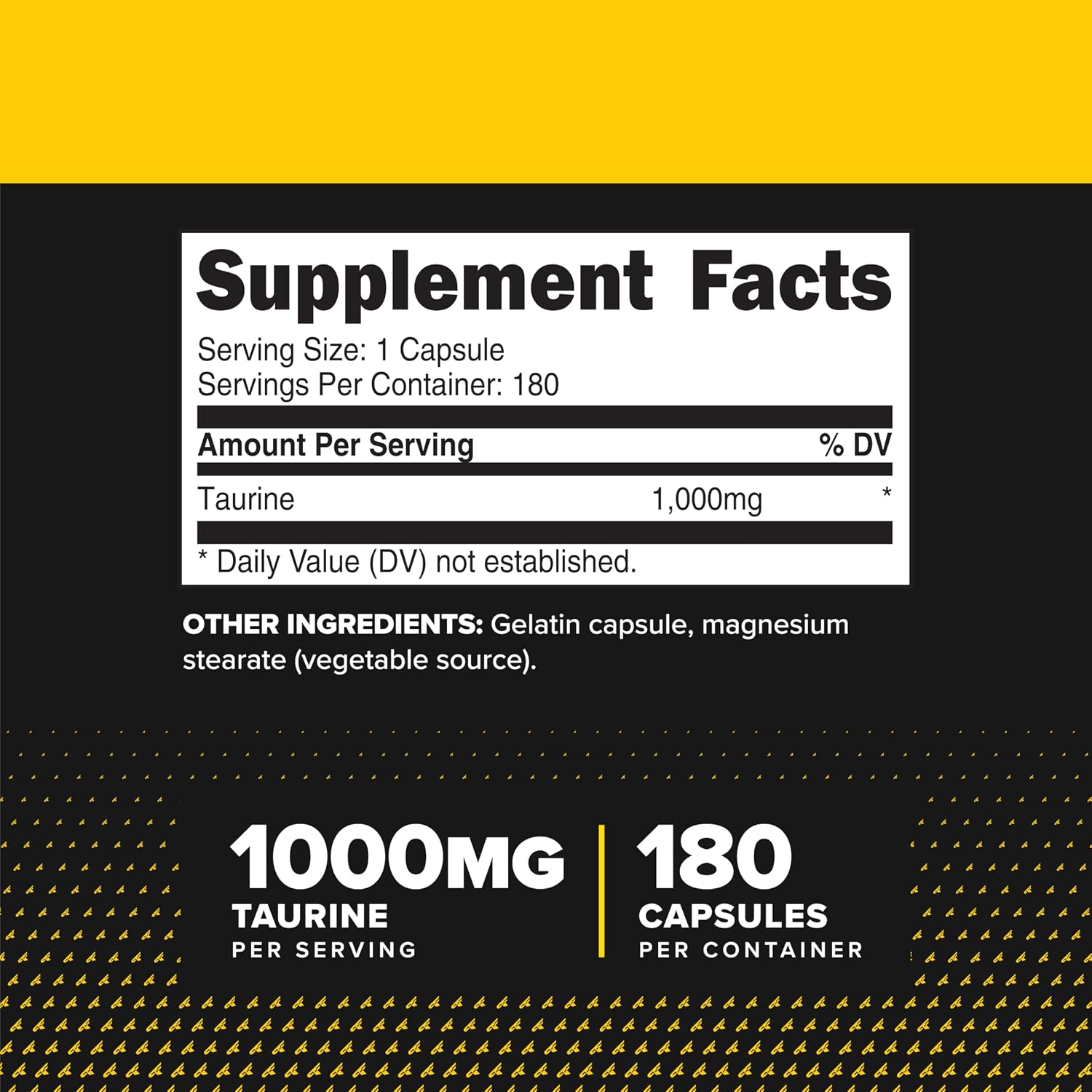Primaforce Taurine 1000mg Capsules, 180 Capsules - görsel 2