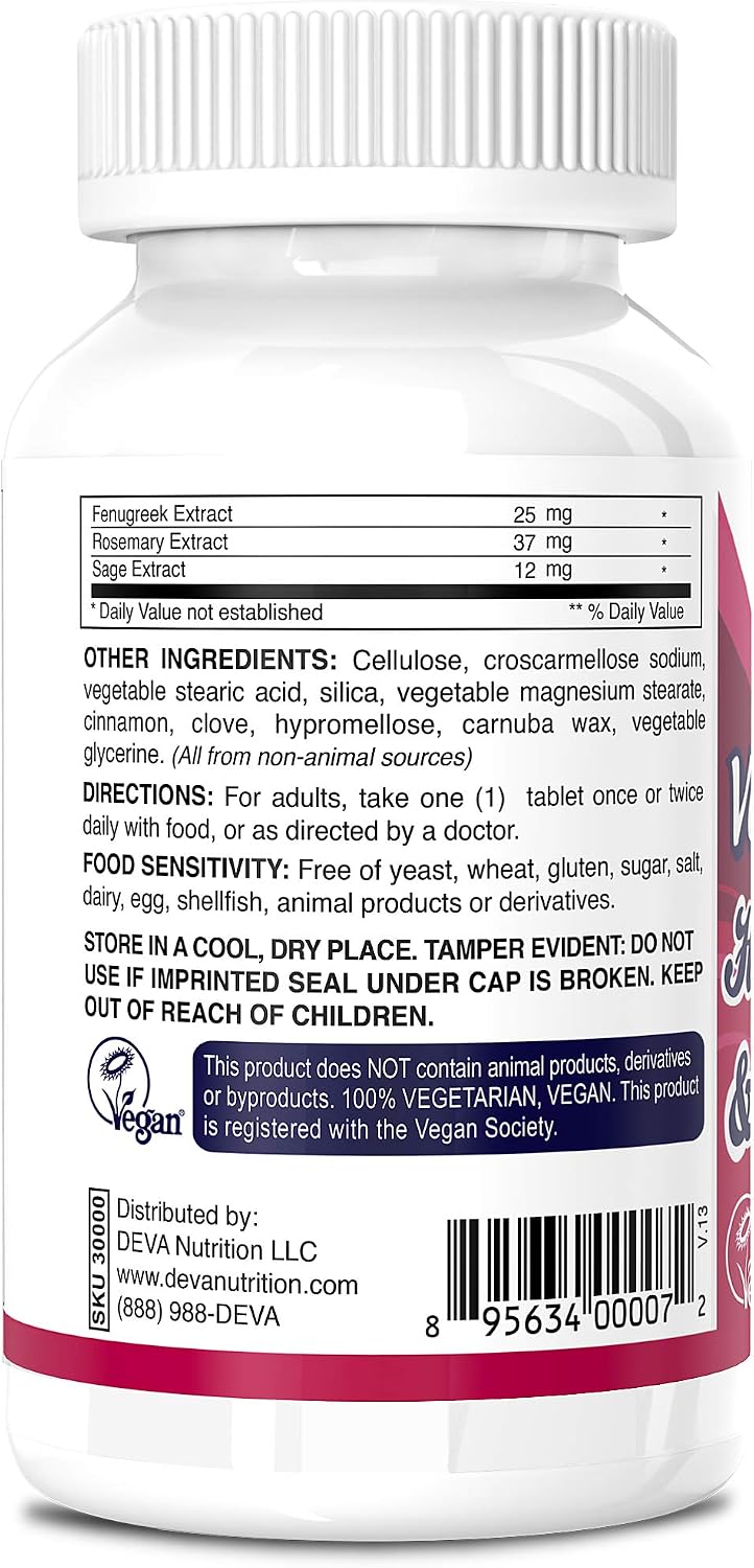 Deva Vegan Vitamins Hair, Nails & Skin Supplement with 500 mcg Biotin - 90 Tablets - görsel 4