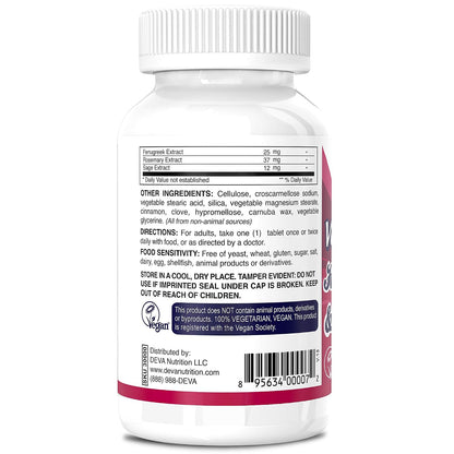 Deva Vegan Hair, Nails & Skin Supplement – 90 Tablets