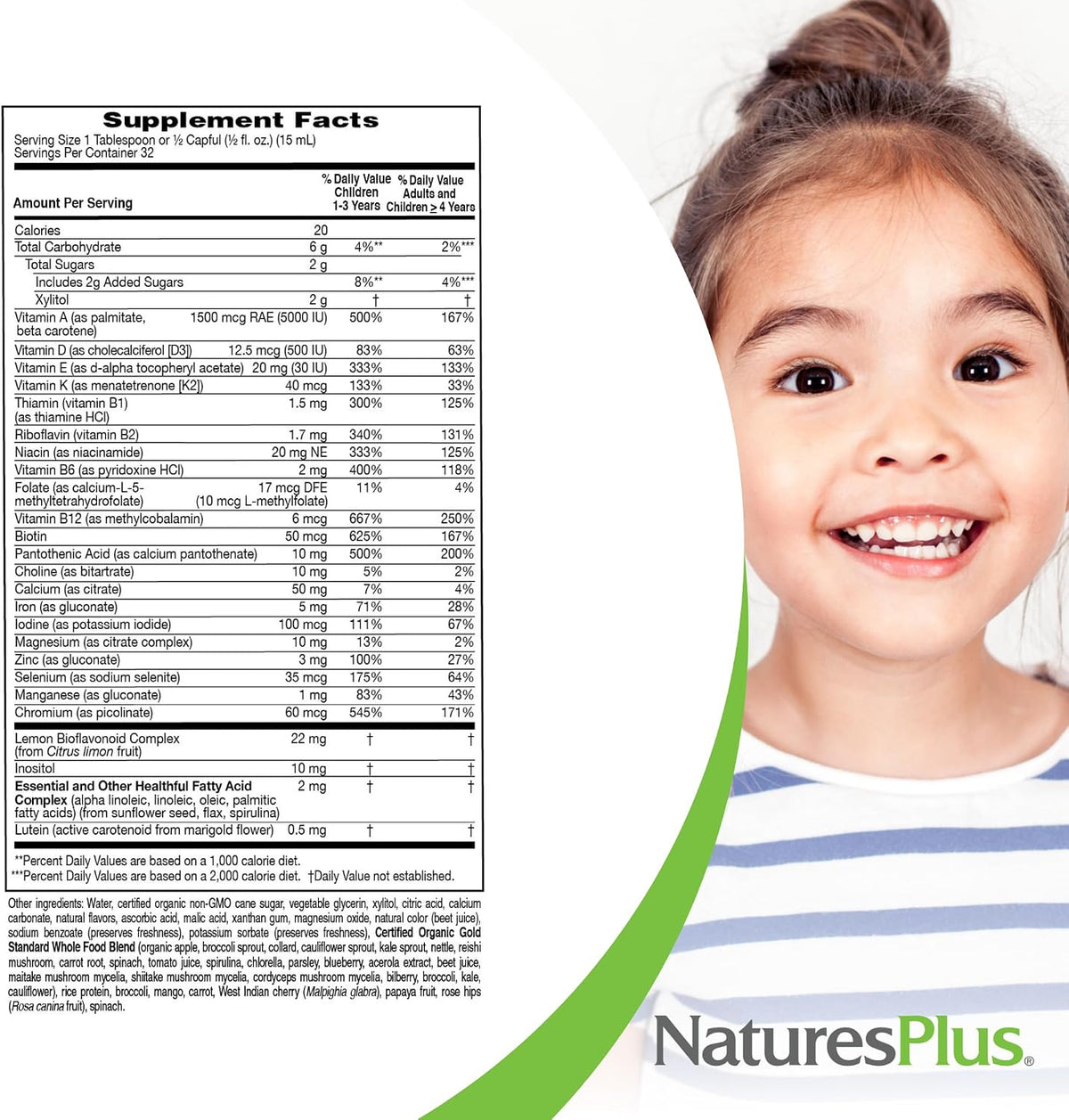 NaturesPlus Animal Parade Gold Children's Liquid Multivitamin - Natural Tropical Berry Flavour - 473 ml (Pack of 2) - görsel 5