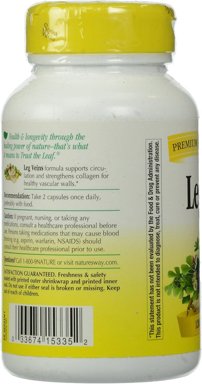 Nature's Way Leg Veins with Tru-OPCs™, 120 Vegetable Capsules