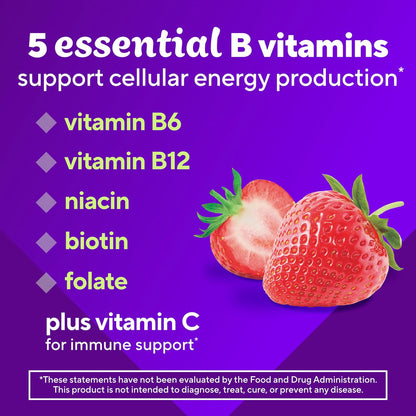 Vitafusion Vitamin B Complex Gummies - Strawberry Flavour - 60 Count