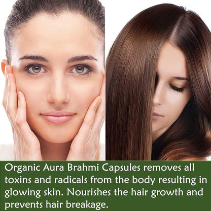 Organic Aura Brahmi Capsules (120 Capsules) - Whole Green Superfood, Non-GM, Gluten-free – Image 7