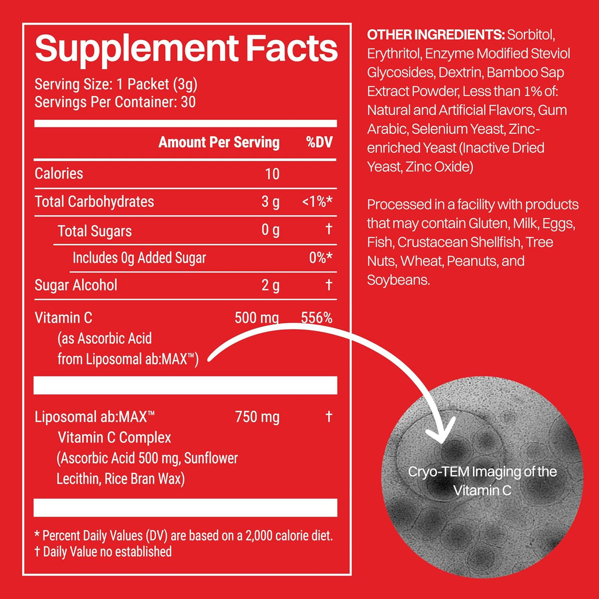 Haroutine Liposomal Vitamin C Powder Sachets - 500 mg per Sachet, Sugar-Free Tropical Fruit, 30 Count - görsel 2