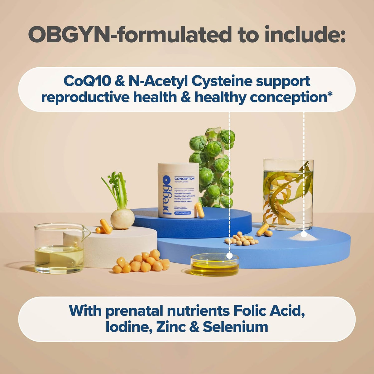 O Positiv Preggo Conception Support Capsules for Women - görsel 3