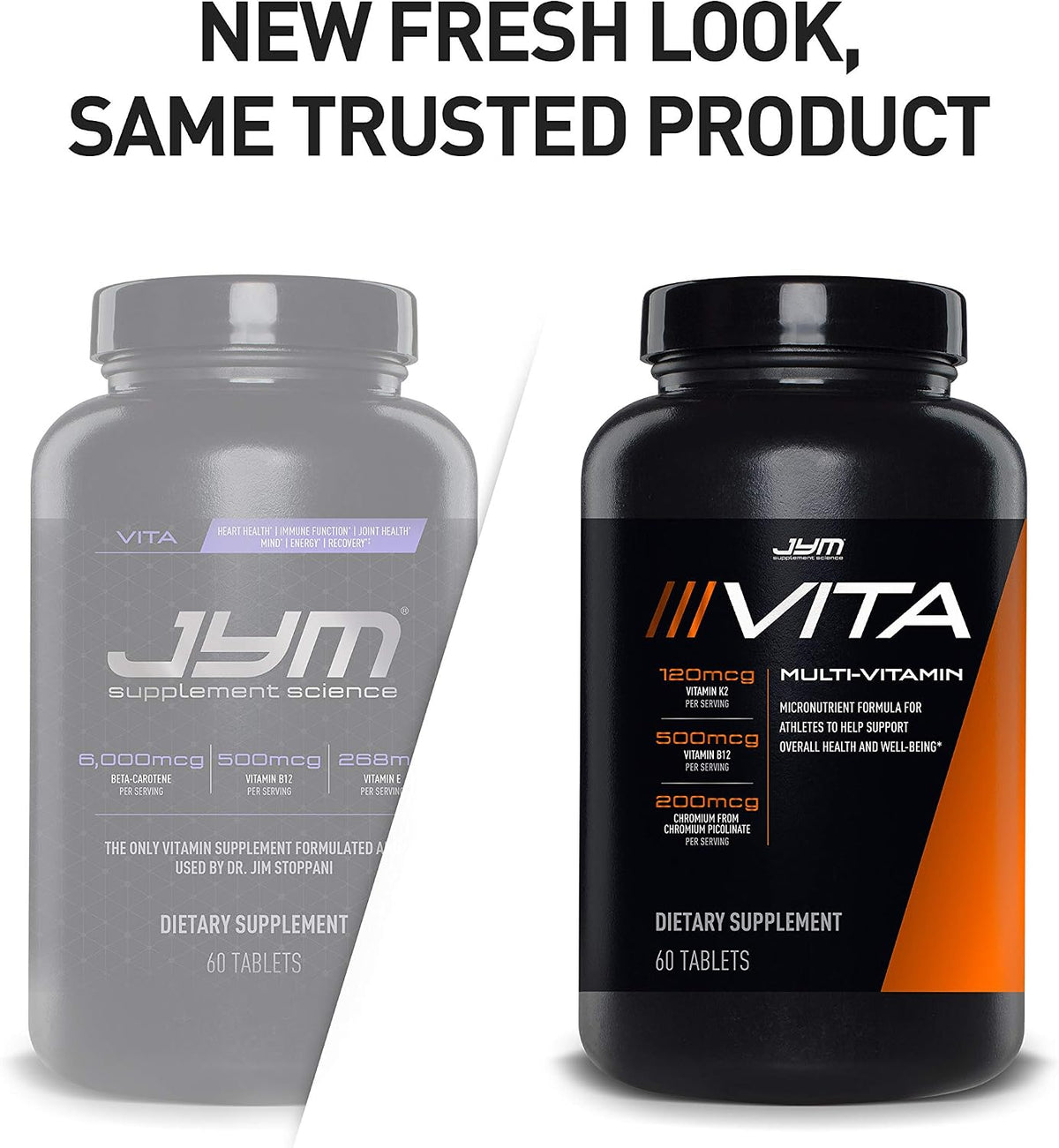Vita JYM Daily Multivitamin and Mineral Support for Men and Women, 60 Tablets - görsel 6