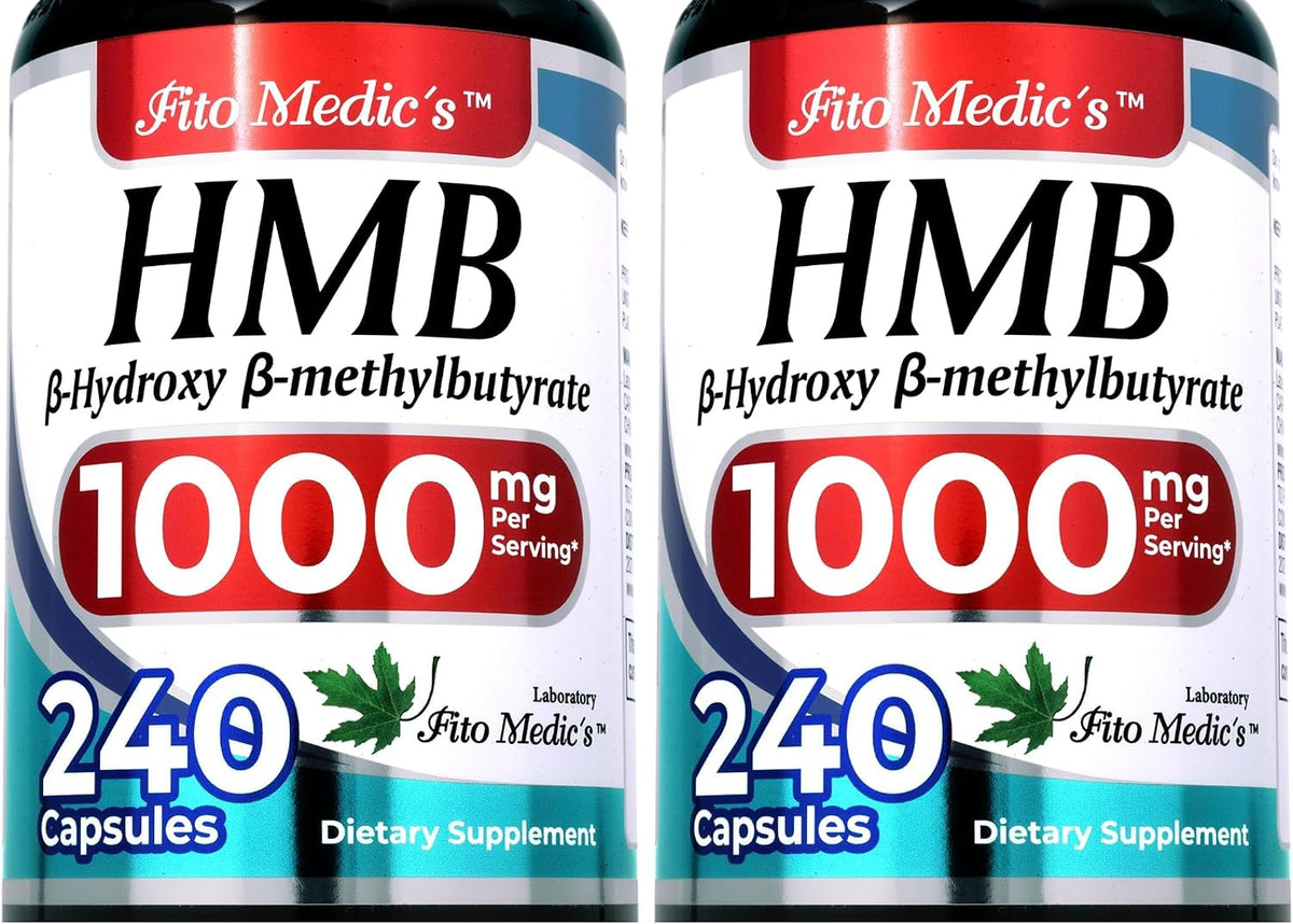 FITO MEDIC'S Lab HMB Supplement - 240 Capsules, 1000 mg Free Acid, Ultra-High Absorption - görsel 7