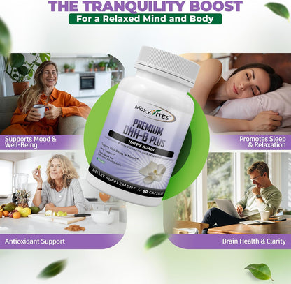 MoxyVites DHH-B Food Supplement – Bioactive Honokiol Magnolia Bark Extract for Cellular Health | Organic Ashwagandha & Herbs | 60 Vegan Capsules
