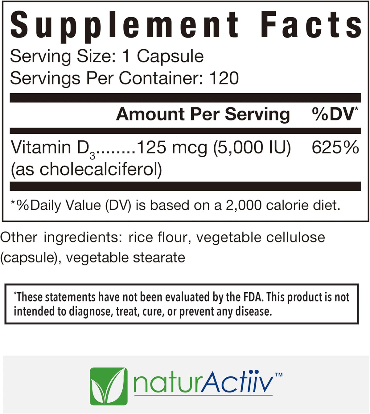 Organic Vitamin D3 125 mcg (5,000 IU) Pro Strength Micro-Capsules - Supports Bone, Muscle, and Immune Health - Easy Swallow, Fast Absorption - naturActiiv - görsel 2