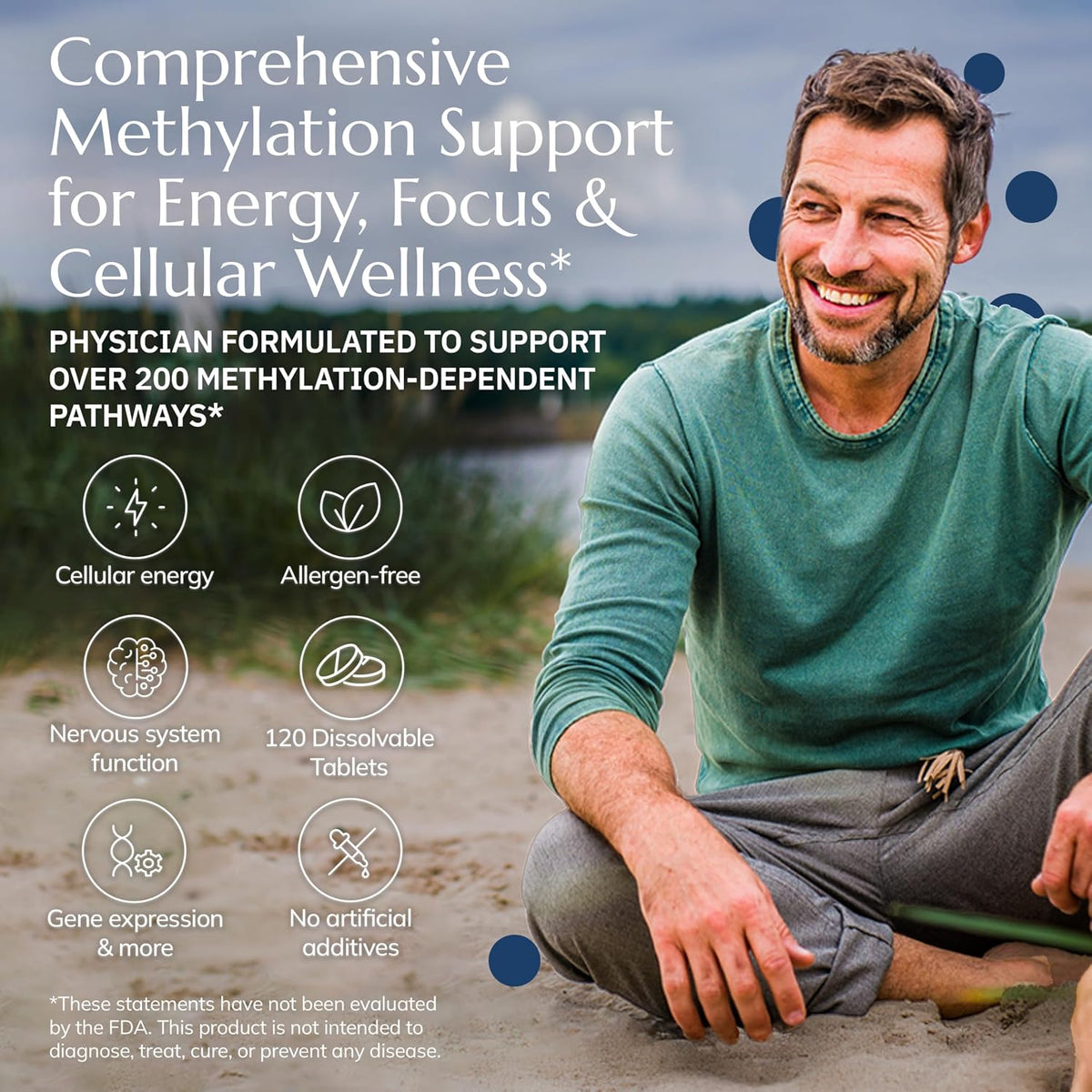 Neurobiologix Methylation Complete – Methylated B Complex with Methylfolate, Vitamin B12 & B6 – 120 Chewable Tablets - görsel 3