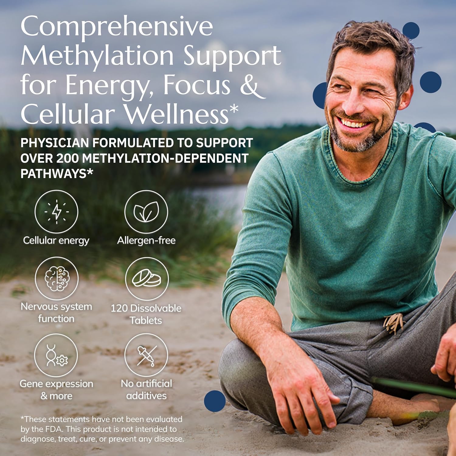 Neurobiologix Methylation Complete – Methylated B Complex with Methylfolate, Vitamin B12 & B6 – 120 Chewable Tablets - görsel 3