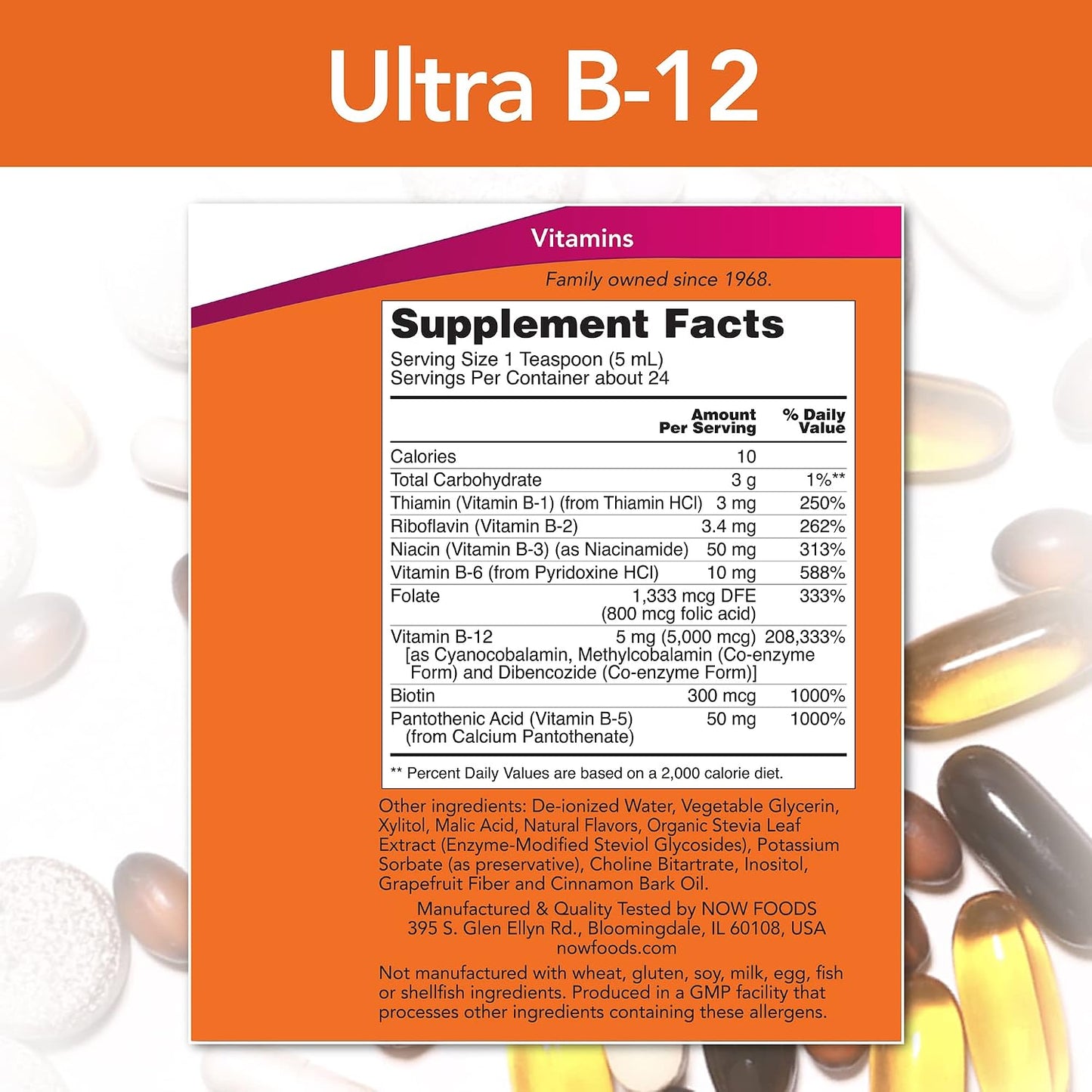 Now Foods Ultra B-12 Liquid B-Complex, 2 x 118 ml - görsel 2