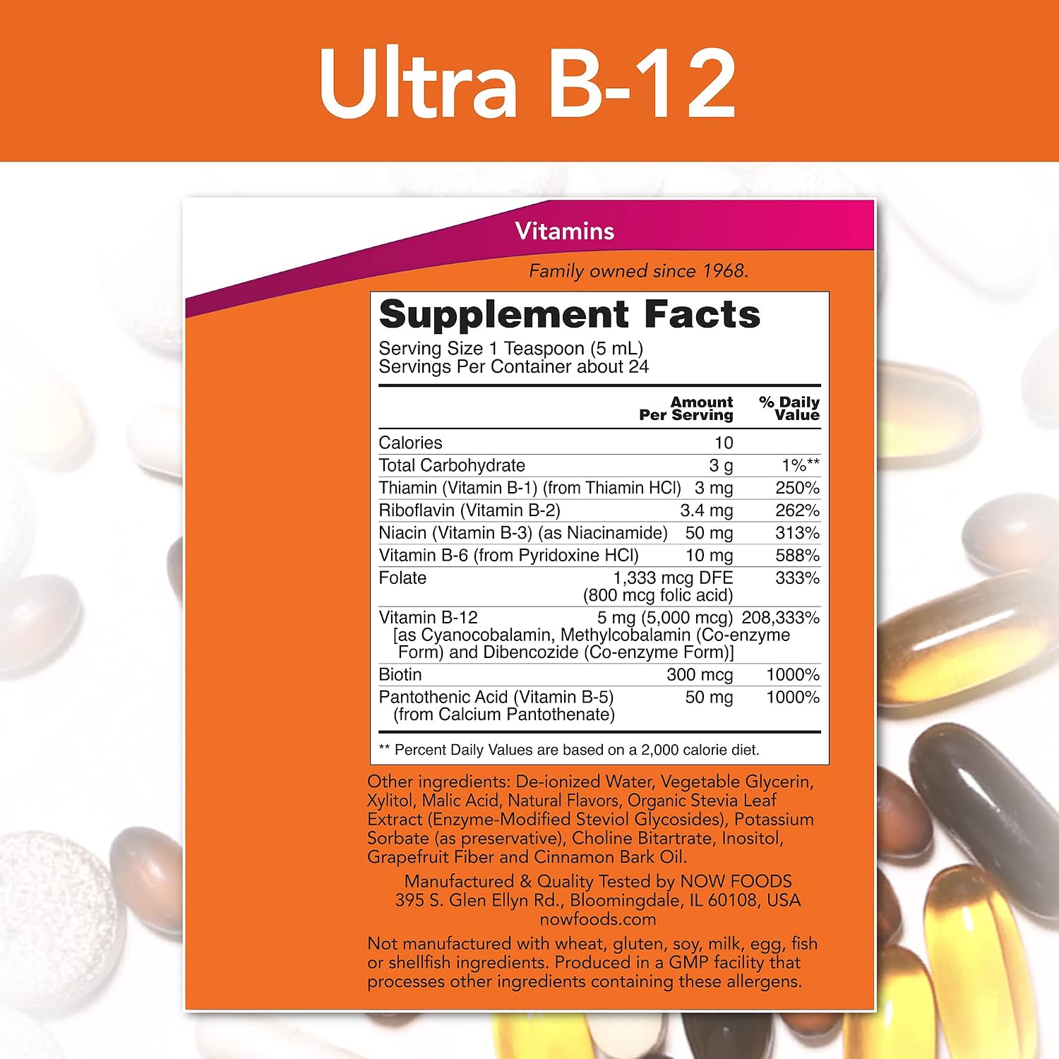 Now Foods Ultra B-12 Liquid B-Complex, 2 x 118 ml - görsel 2