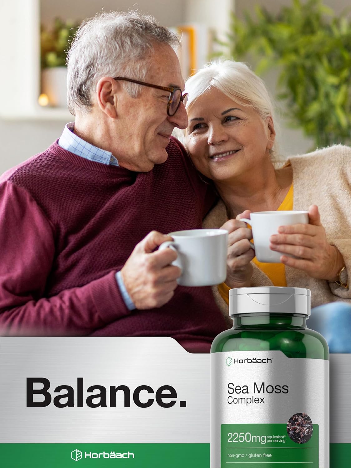 Horbäach Sea Moss Capsules | 120 Capsules | Complex Formula with Bladderwrack & Burdock Root | Non-GMO & Gluten-free Supplement - görsel 7