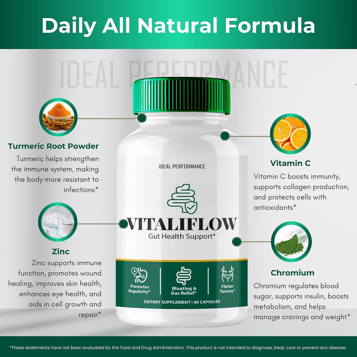 Vitaliflow Probiotic Supplement Capsules (3 Pack) - görsel 7